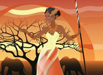 Play-afrikako-princess-batekin-janzten