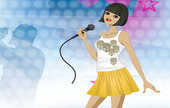 Menetapkan-dress-bintang-pop