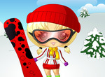 Hra-s-saty-snowboard-dievca